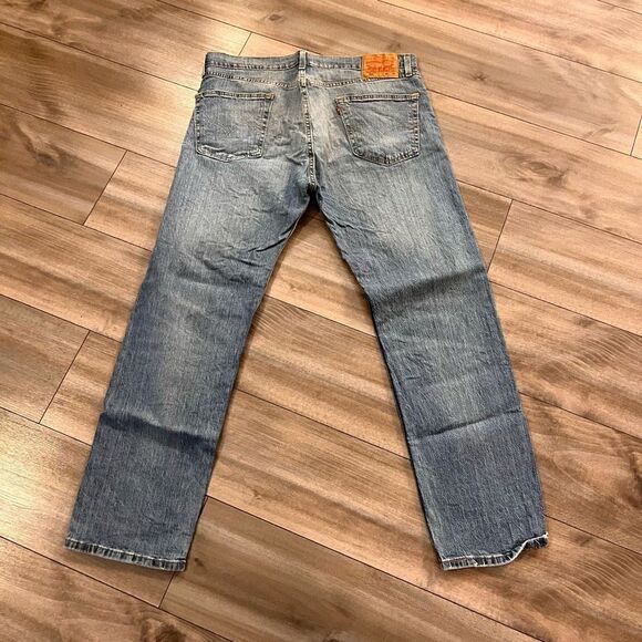 Levi‎ 505 Medium Wash Denim Jeans Men 36x30 - Picture 4 of 6